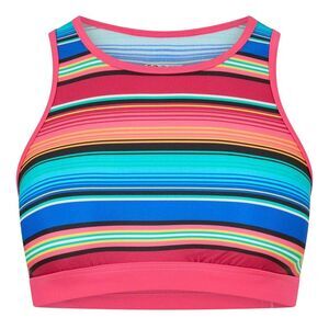 Zoggs Womens/Ladies Stripe Crop Top / Multicolored